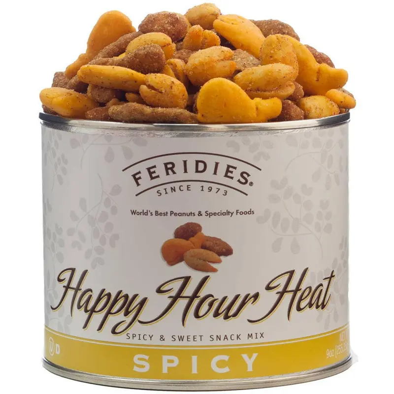 Feridies Happy Hour Heat Snack Mix, Spicy Gourmet Blend 1
