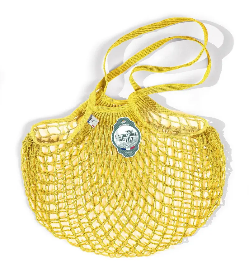 Filt Bright Yellow French Market Tote Bag – Highly Visible Reusable Carryall 1