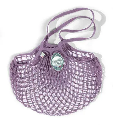 Filt Lilac French Market Tote Bag – Soft Pastel Foldable Grocery Bag 1