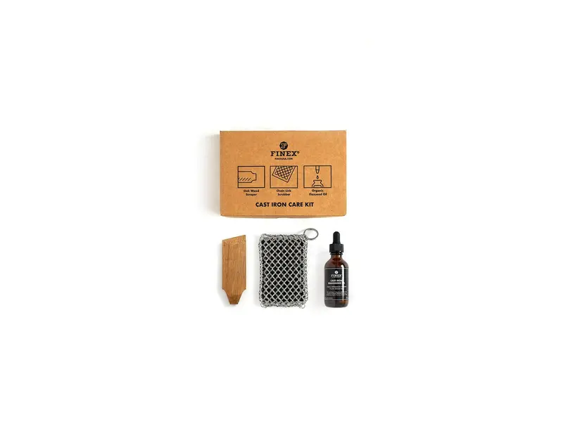Finex Cast Iron Maintenance Kit – Seasoning Oil, Scraper, And Care Guide 1