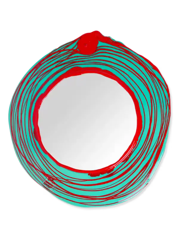 Fish Pattern Round Xl Mirror – Premium Glass Edition 1
