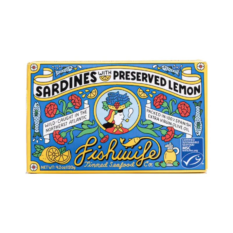 Fishwife Sardines With Preserved Lemon, Mediterranean Style 1