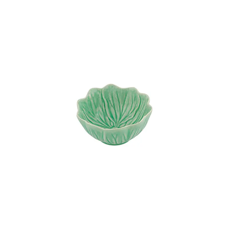 Flora Small Ceramic Bowl In Aqua Green – Bordallo Pinheiro 1