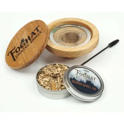 Foghat Cocktail Smoker Kit With Bourbon Barrel Oak Sampler 1