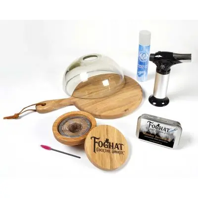 Foghat Smoking Cloche Kit – Glass Dome System For Tabletop Smoke Infusion 1