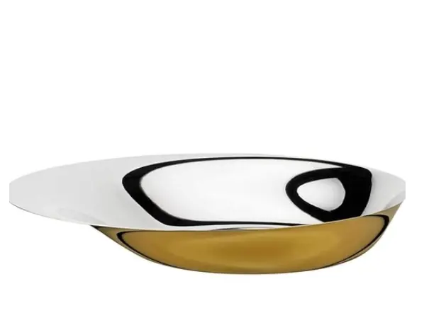 Foster Wide-Rim Serving Bowl – 36 Cm Diameter, Golden Glaze Finish 1