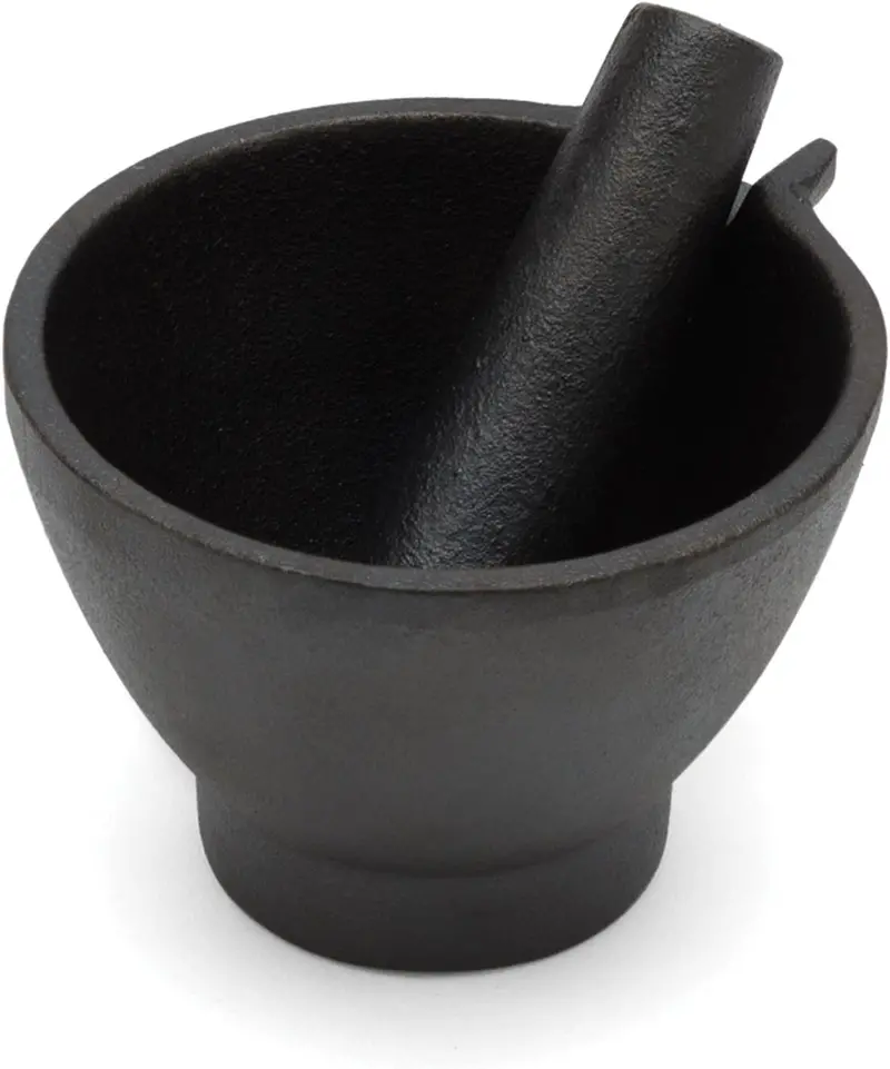 Fox Run Cast Iron Mortar And Pestle Set For Crushing Spices & Herbs 1