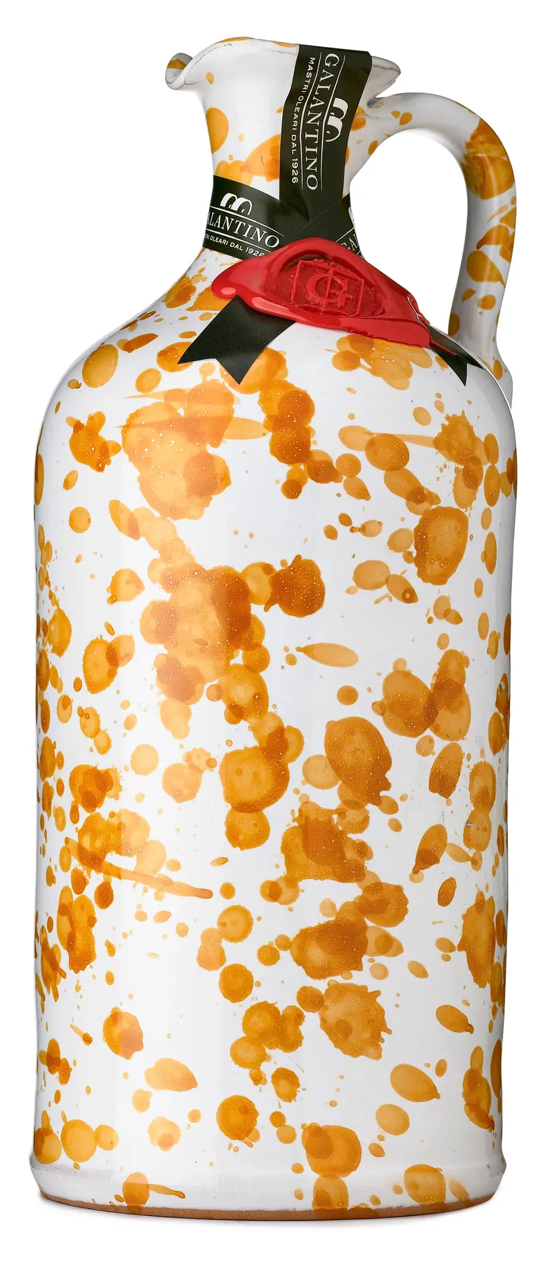 Frantoio Galantino Extra Virgin Olive Oil – Yellow Ceramic Jug 1