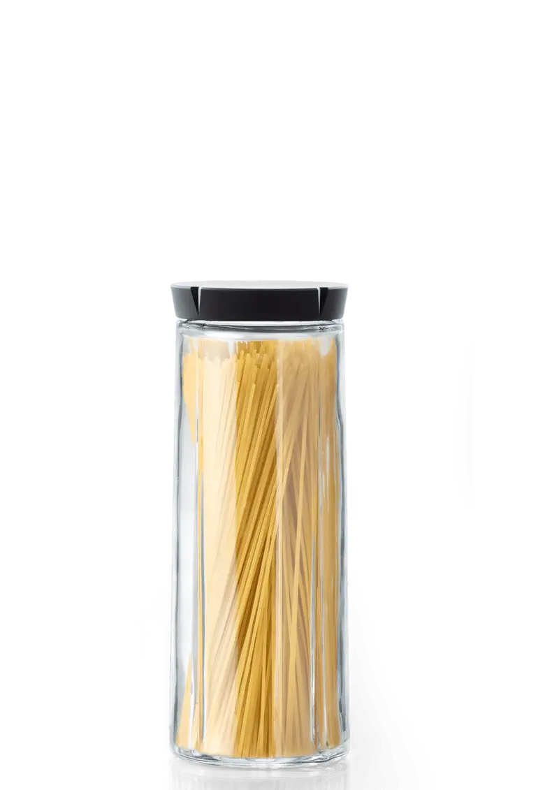 Gc 2.0-Liter Matte Black Storage Jar With Airtight Lid 1