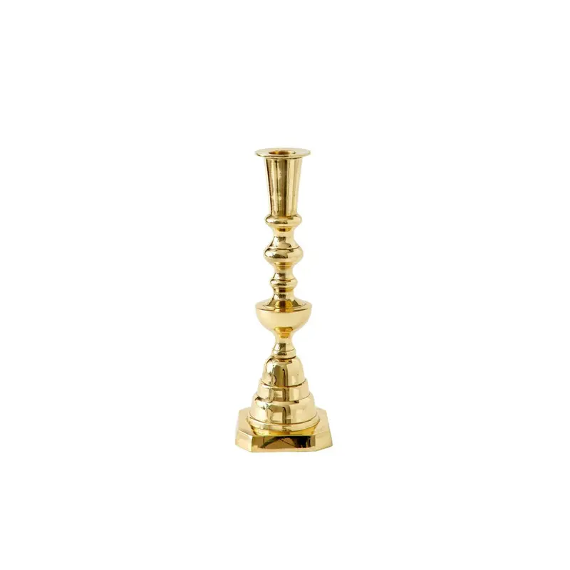 Georgian-Style Brass Candlestick No. 4 By Sir|Madam 1