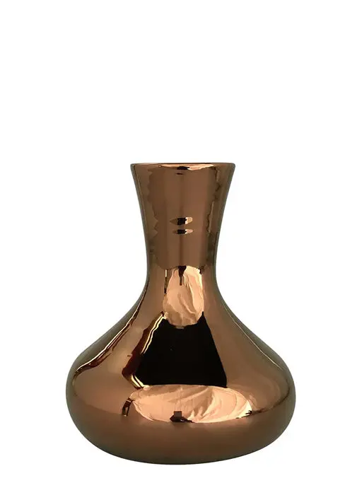 Goccione Bronze Outdoor Flowerpot With Organic Texture 1