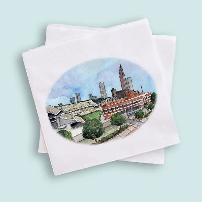 Grace Langdon Art Georgia Tech–Branded Cocktail Napkins 1