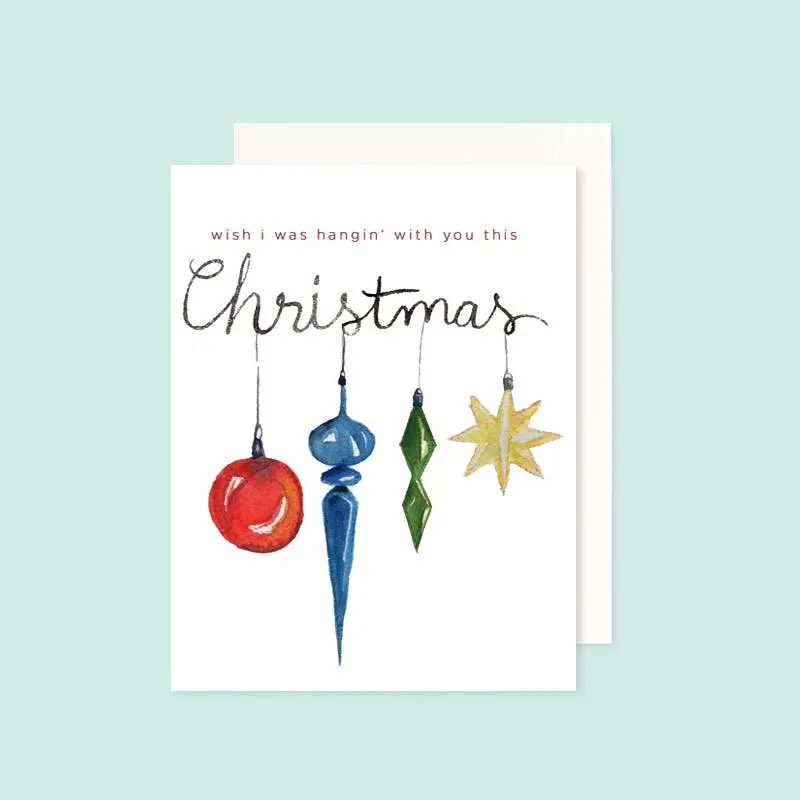 Grace Langdon Art 'Wish I Was Hanging With You This Christmas' Card 1