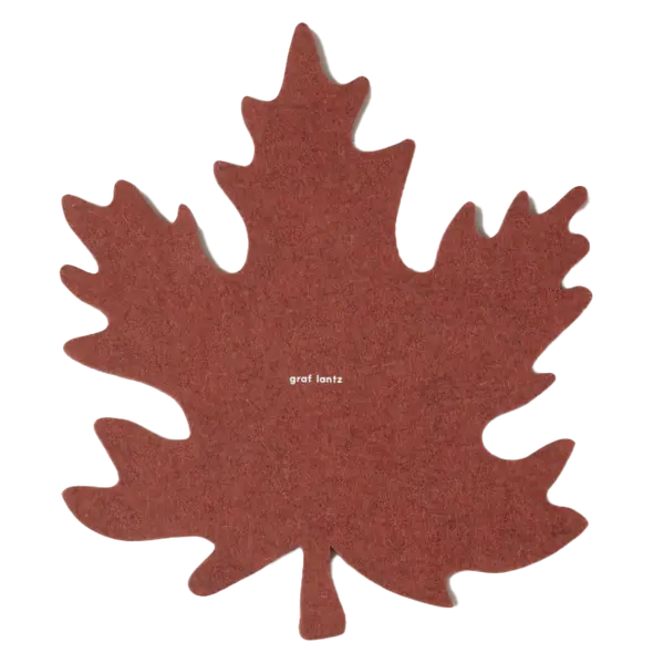 Graf Lantz Autumn Trivet – Hand-Felted Merino Wool In Mahogany 1