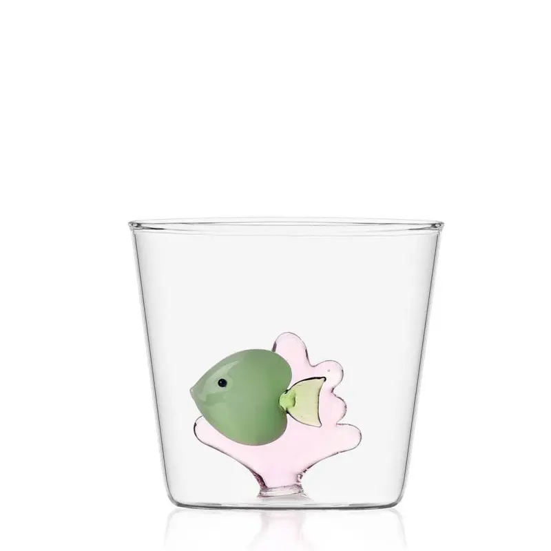 Green Fish And Pink Seaweed Tumbler 1