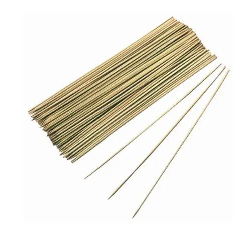Grill Pro 100-Pack 12-Inch Bamboo Skewers – Natural, Reusable Grilling Sticks 1