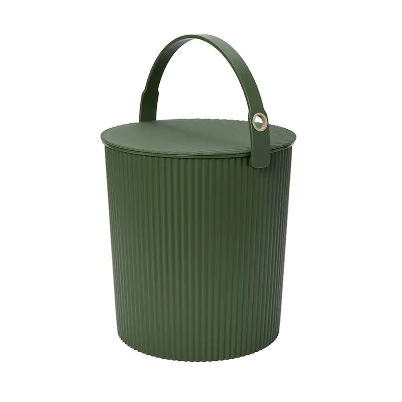 Hachiman Extra-Large Garden Bucket Planter – Green Ceramic 1