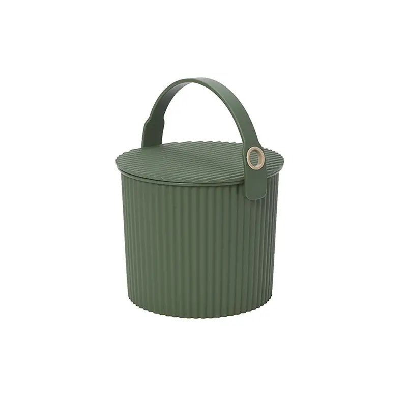 Hachiman Mini Garden Bucket Planter – Green Ceramic 1
