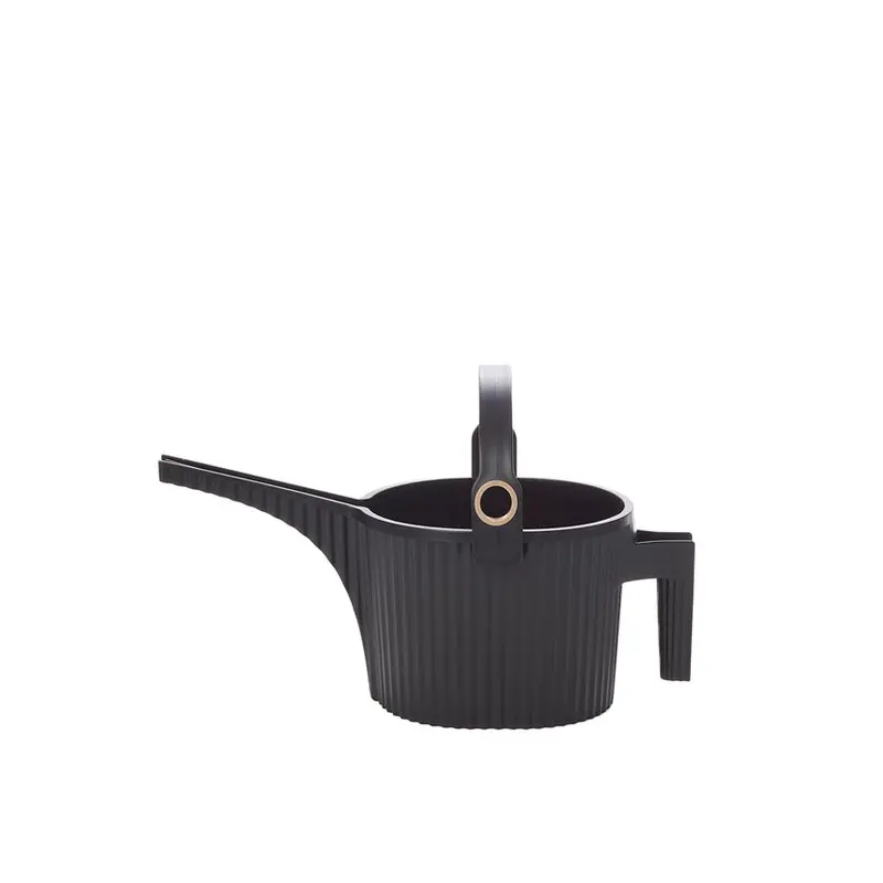 Hachiman Small Garden Beetle Planter – Black Ceramic 1
