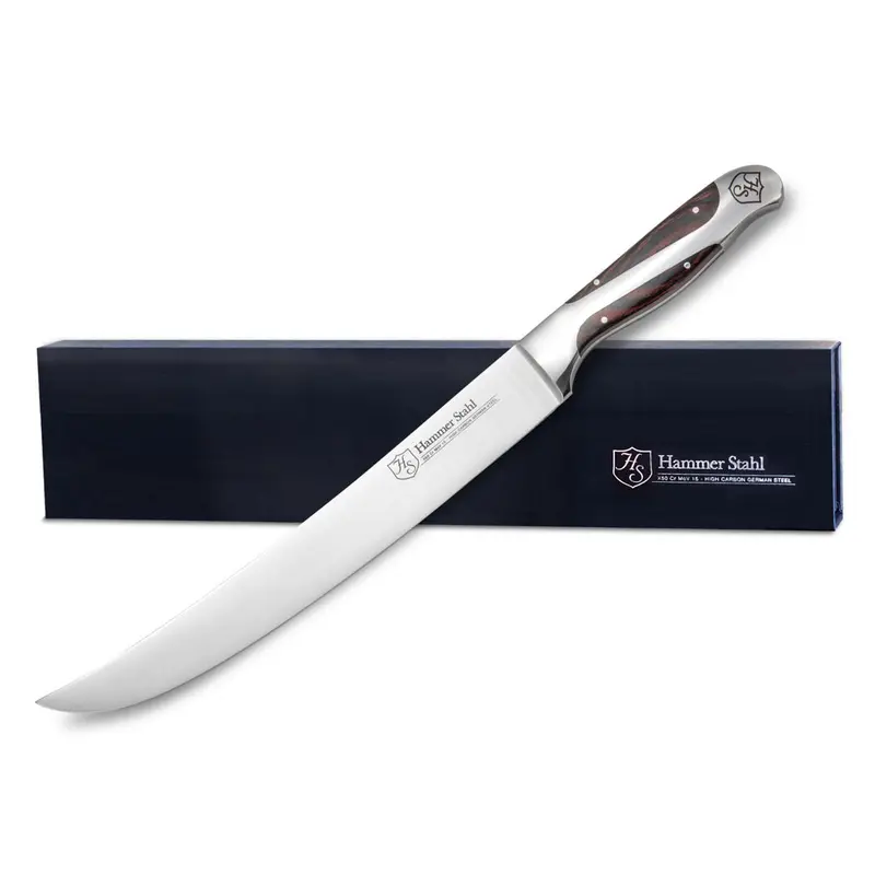 Hammer Stahl 10-Inch Scimitar Knife – Curved Blade For Rock-Chopping Efficiency 1
