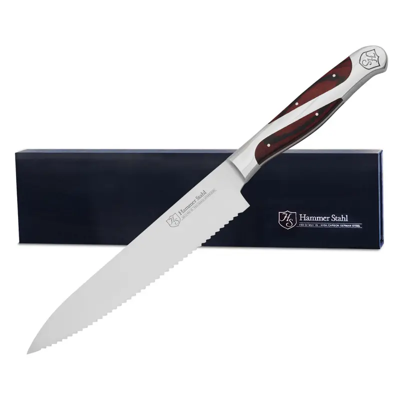 Hammer Stahl 6-Inch Serrated Utility Knife – Precision Edge, Full-Tang Construction 1
