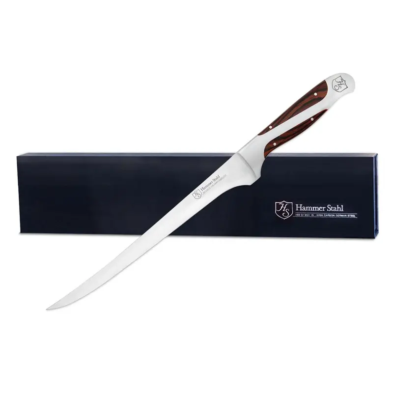Hammer Stahl 9-Inch Flexible Fillet Knife For Precision Fish Preparation 1