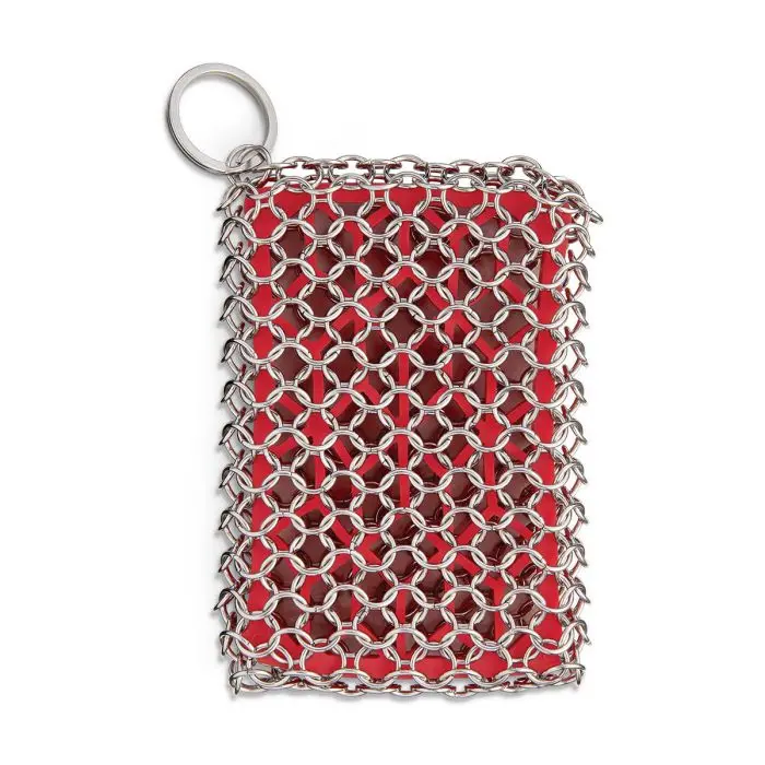 Harold Imports Chainmail Cast Iron Cleaning Scrubber 1