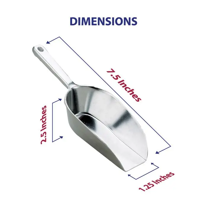 Harold Imports Flat-Bottom Food Scoop – 7.5 Inches 1