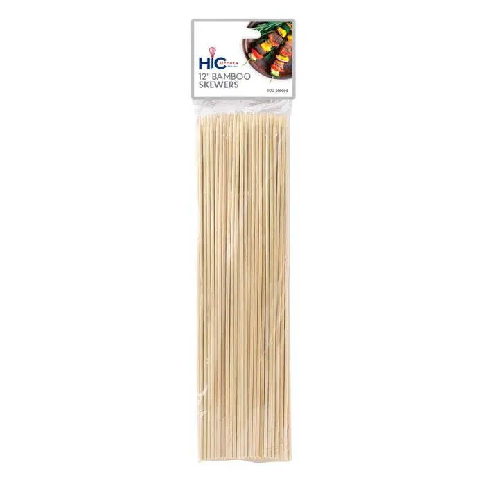 Harold Imports Natural Bamboo Skewers – 8-Inch Food Picks For Grilling 1