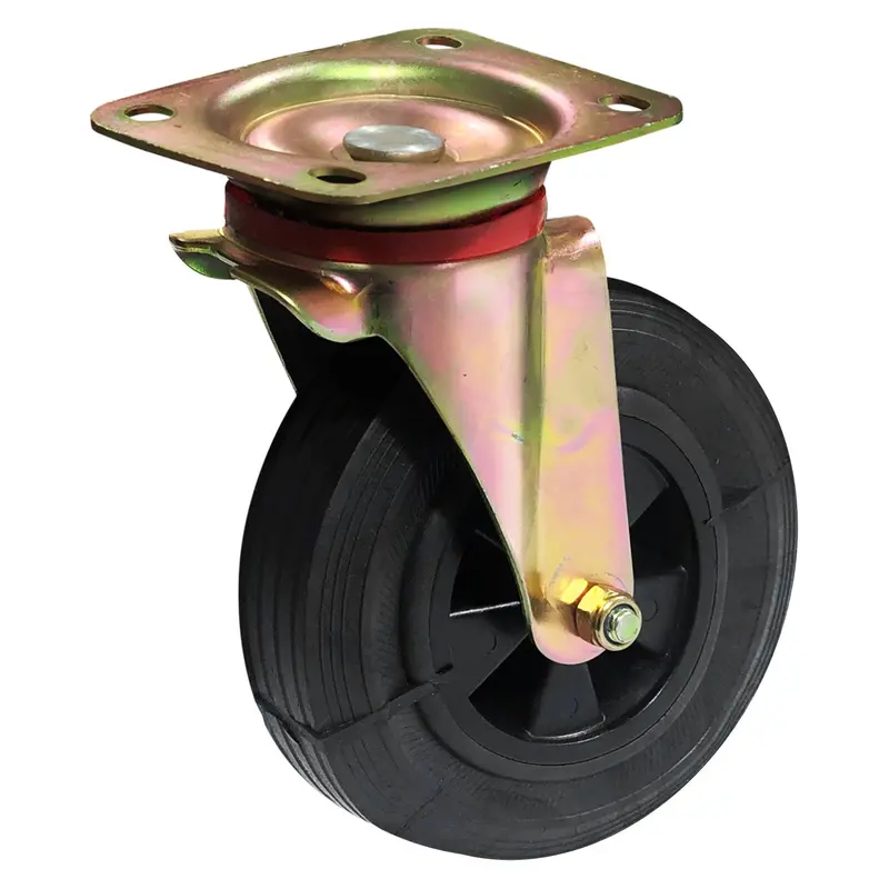 Heavy-Duty Dustbin Caster Wheel – 8-Inch Diameter 1