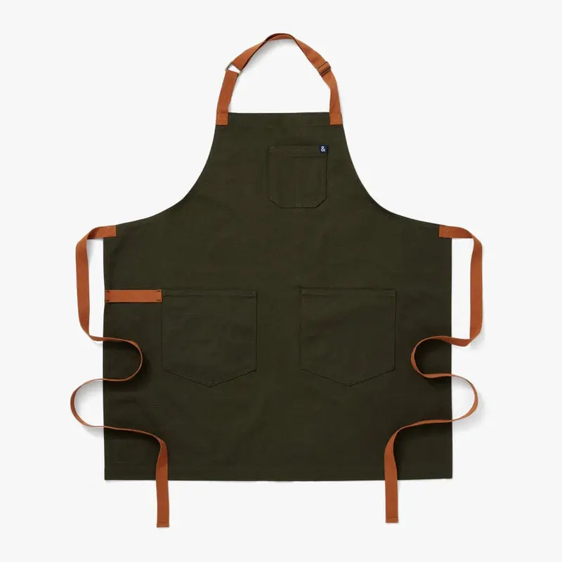 Hedley & Bennett Essential Apron In Tahoe Pine 1