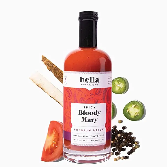 Hella Cocktail Co. Spicy Bloody Mary Mixer – Premium Craft Blend 1