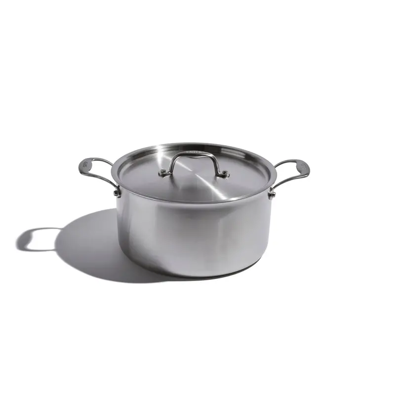 Heritage Steel Eater Series 8-Quart Stainless Steel Stock Pot With Lid 1