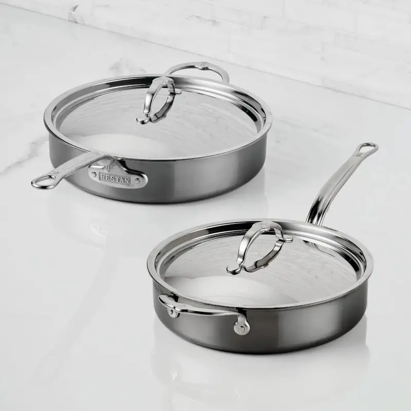 Hestan 3.5-Quart Sauté Pan With Lid – Ergonomic Handle, Even-Heat Design 1