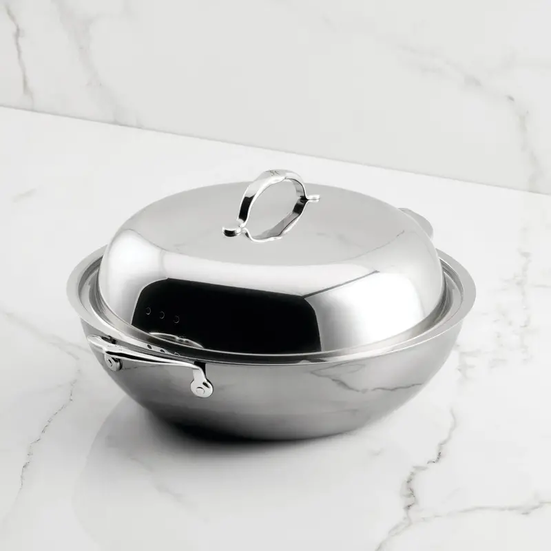 Hestan Molecular Titanium Wok – 14" Professional Stainless Steel 1