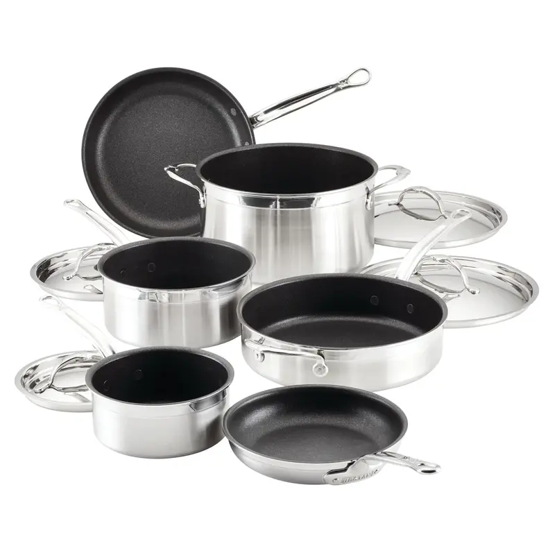 Hestan Probond 10-Piece Professional Clad Cookware Set With Titum® Nonstick Finish 1