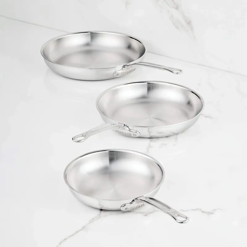 Hestan Probond Luxe 3-Piece Stainless Steel Skillet Set 1