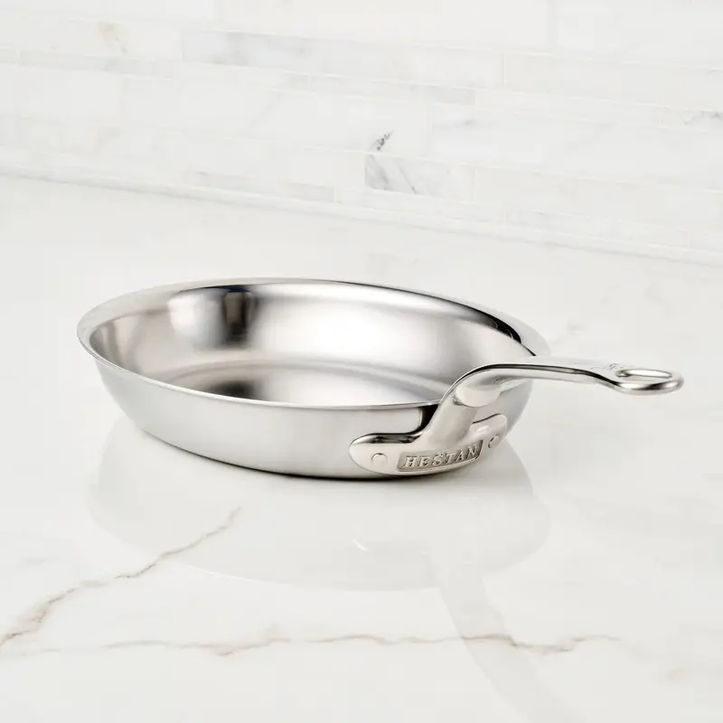 Hestan Provisions Oval Fish Pan – Heavy-Gauge Stainless Steel With Nonstick Coating 1