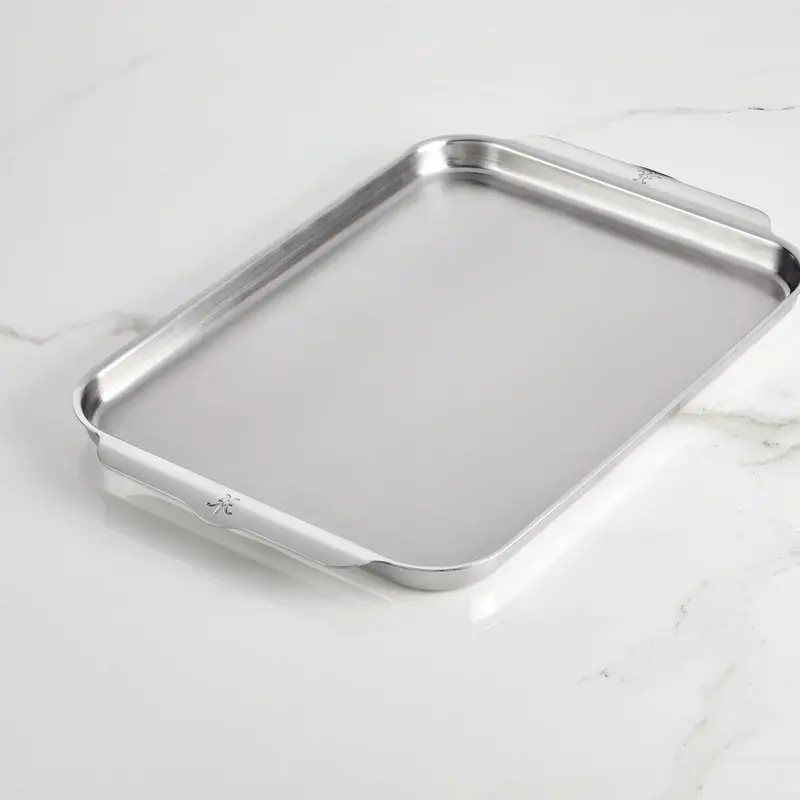 Hestan Provisions Ovenbond Tri-Ply Half Sheet Pan – Heavy-Duty Stainless Steel Baking Tray 1