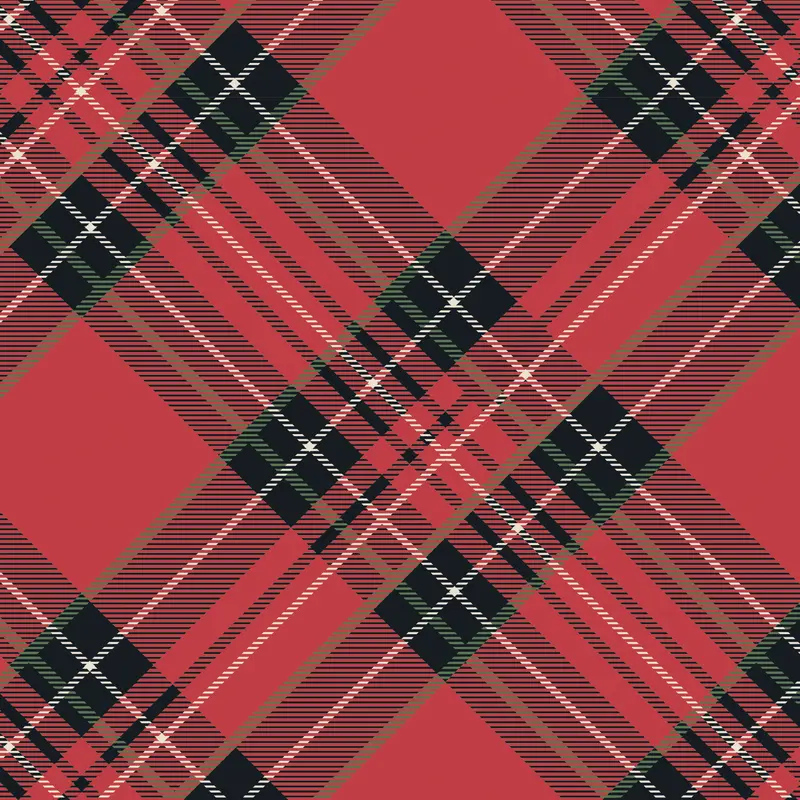 Hester & Cook Red Plaid Cocktail Napkins – Pack Of 20 Elegant Bar Napkins 1