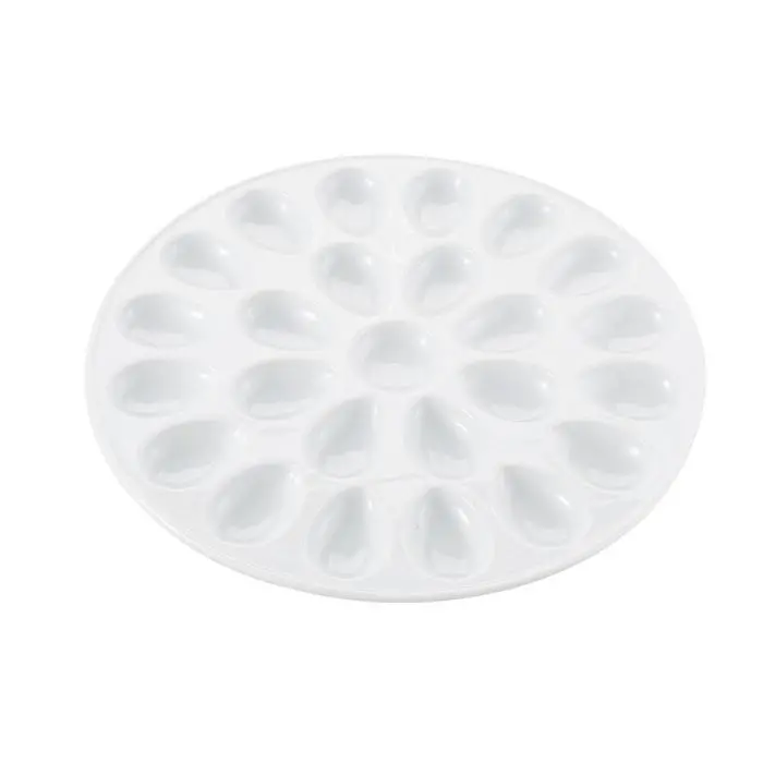 Hic Heavy-Duty Porcelain Deviled Egg Serving Tray (13.25") 1