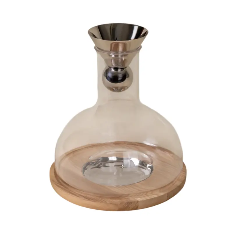 Holcomb Studio Birdie Wine Decanter – Hand-Blown Glass With Stopper 1