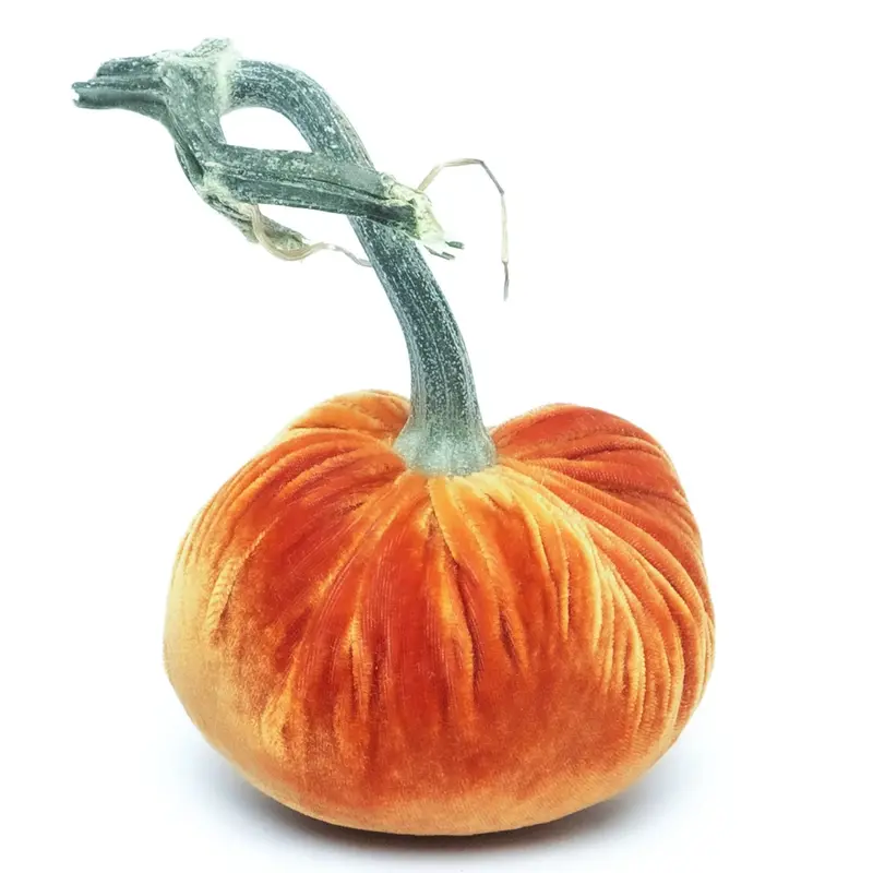 Hot Skwash 4-Inch Persimmon Silk Velvet Pumpkin 1
