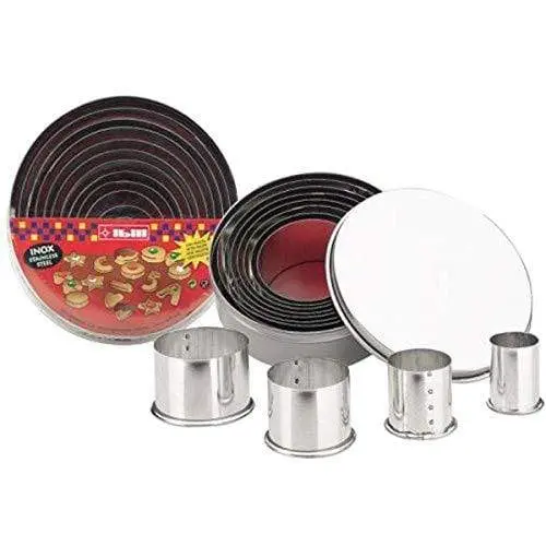 Ibili Tin Cookie Cutters – Assorted Traditional Shapes Set 1