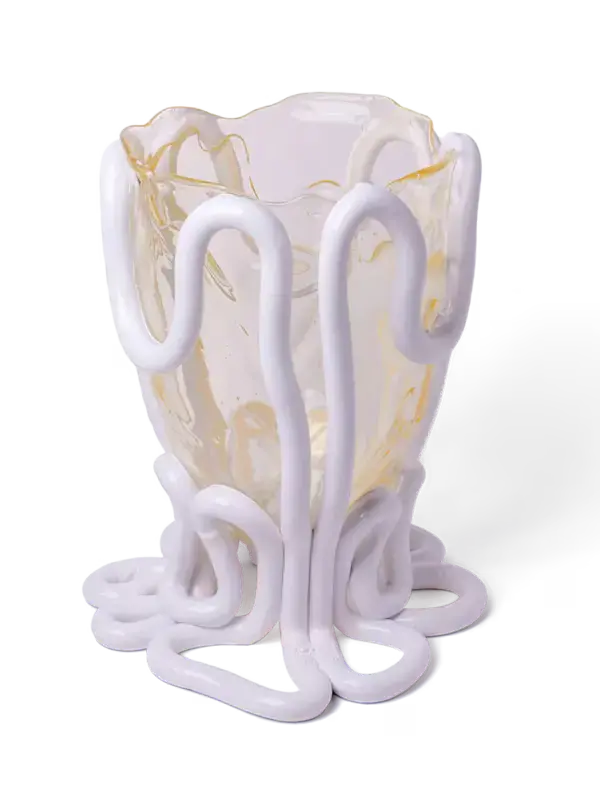 Indian Summer Large White Ceramic Vase 1