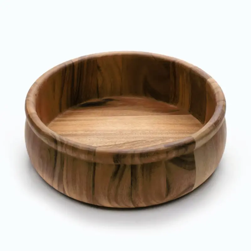 Ironwood Acacia Bead-Rim Large Salad Bowl (Model 28251) 1
