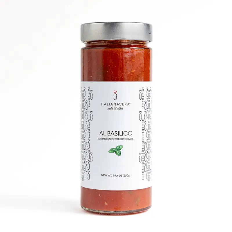 Italianavera Basil Tomato Sauce – Fresh Herb-Infused Pasta Condiment 1