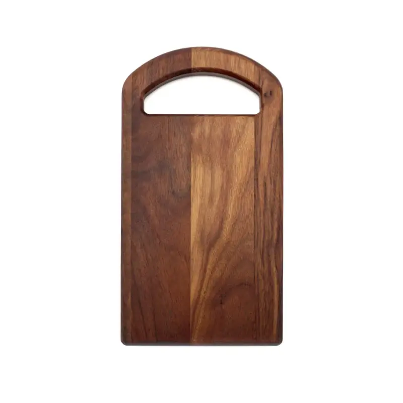 J.K. Adams Walnut Serving Board – Oval Shape With Ergonomic Handle 1
