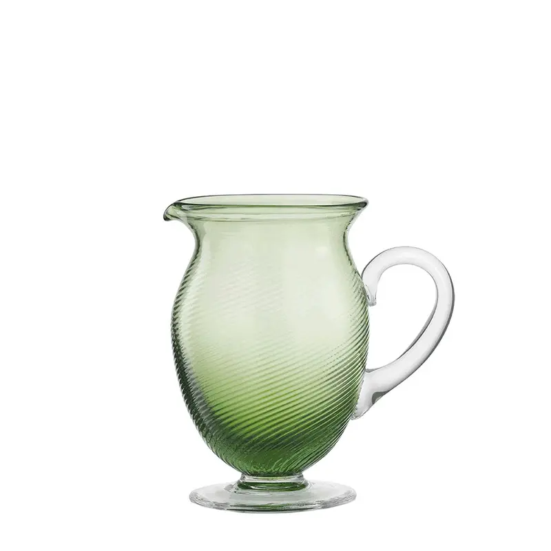 Jade Green Glass Carafe 1