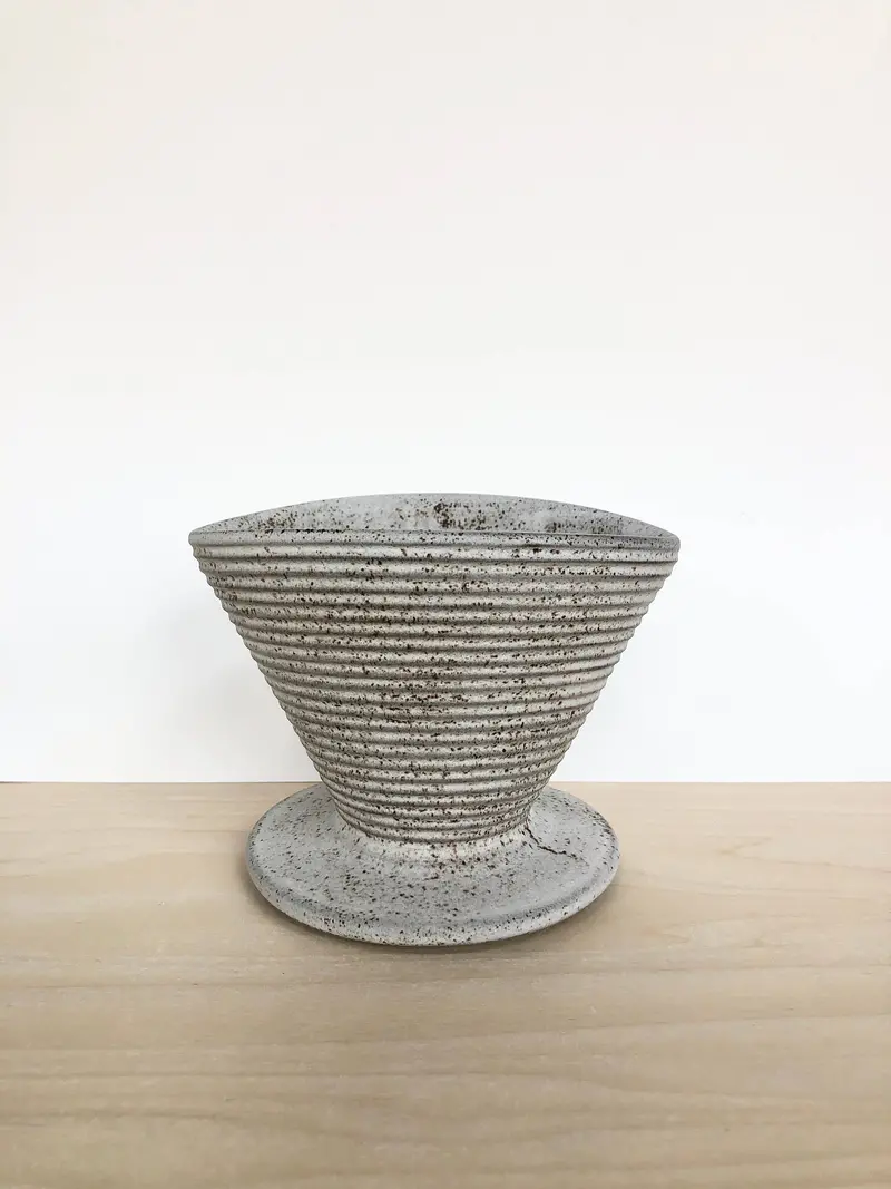 Jessica Wertz Ceramics Grey Ceramic Pour-Over Coffee Server 1